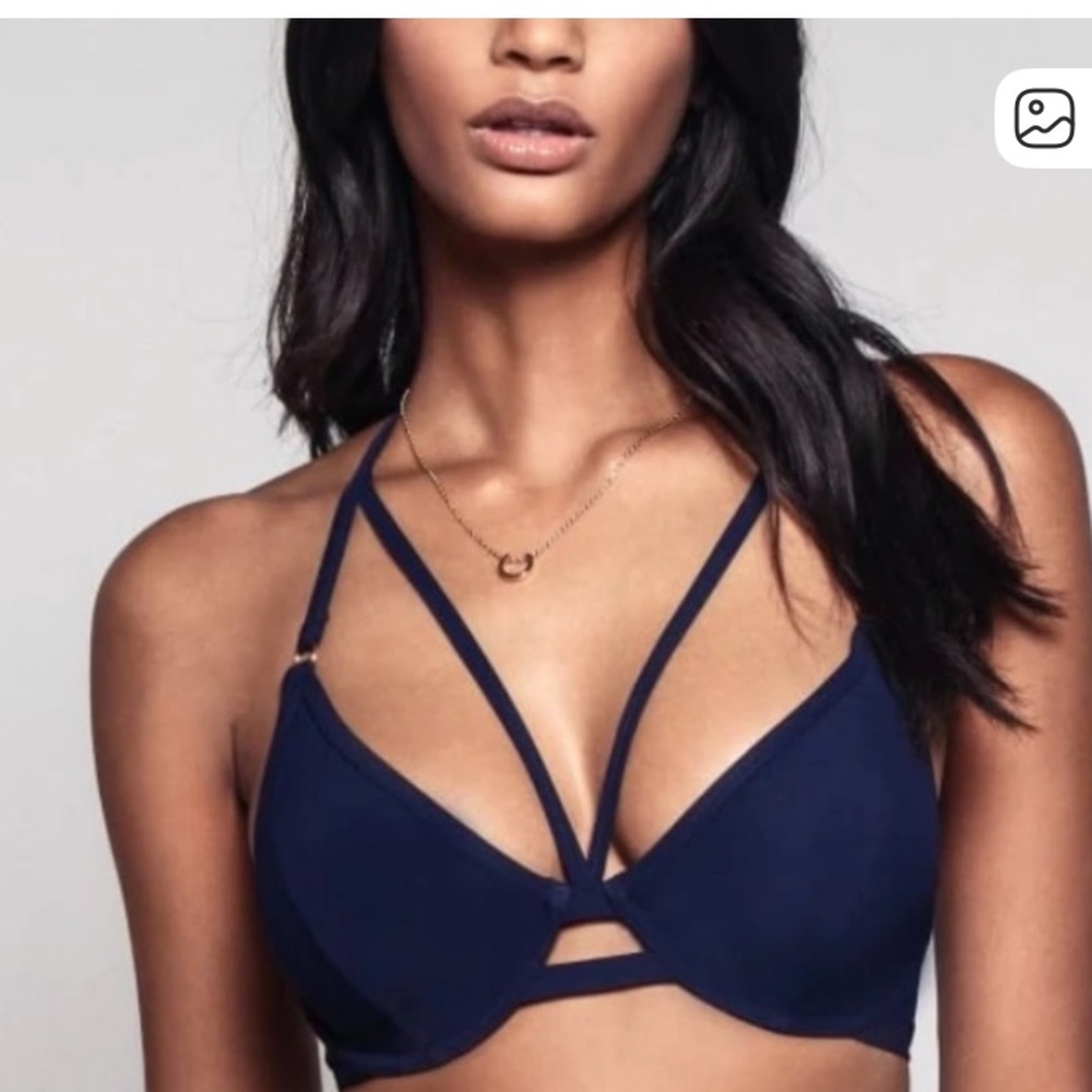 Miss Mandalay UK 32E bikini top strappy EUC
